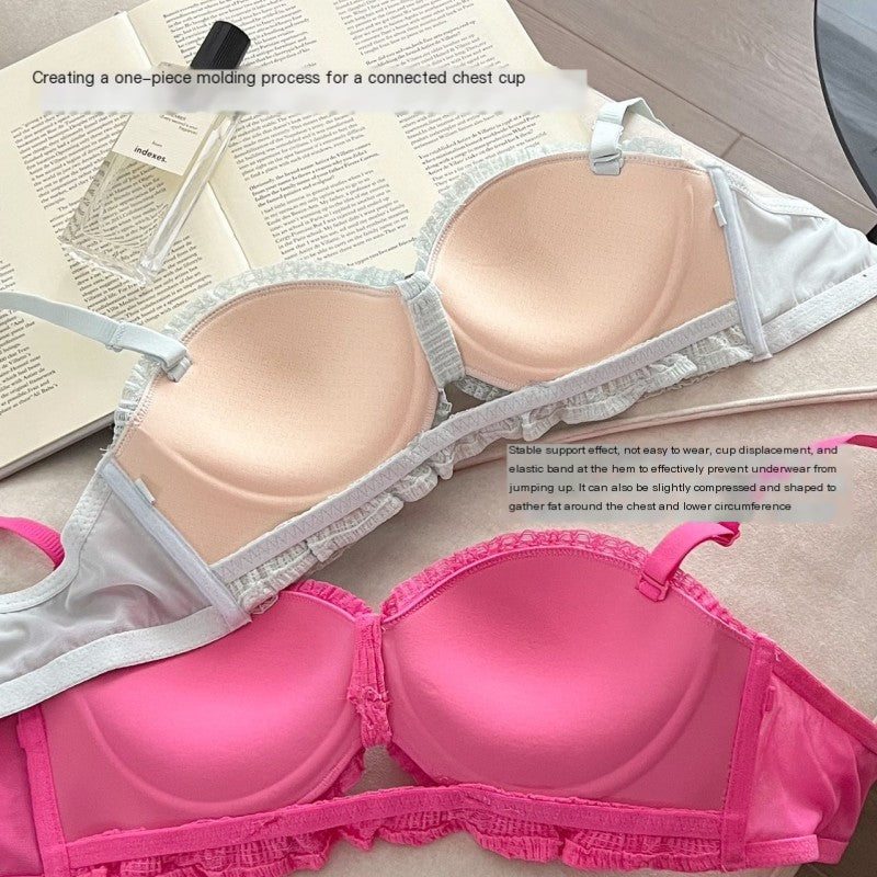 "Half Cup Strapless Push-Up Bra Set for Women"